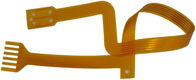 Superficie flexible amarilla material 50mmX10m m del oro de la inmersión del circuito impreso del pi Soldermask FPC