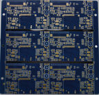 Medios agujeros PWB de alta densidad, acabamiento impreso de la superficie del oro de la inmersión del prototipo de la placa de circuito